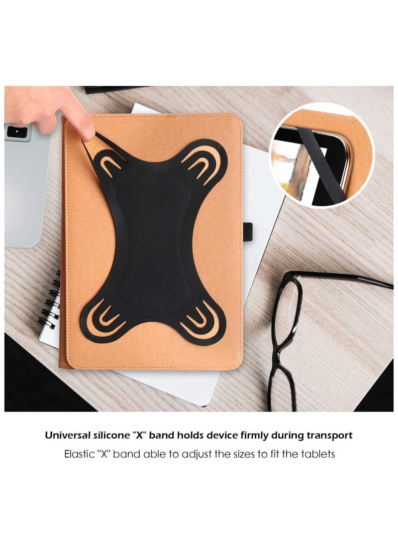 erorex - Universal Tablet Case Protective Cover Stand Folio Case 10.1 Inch Android Touchscreen Tablet with 360 Degree Rotatable Kickstand and Multiple Viewing Angles Black - Image 1