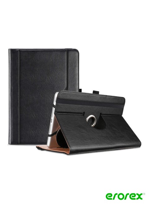 Universal Tablet Case Protective Cover Stand Folio Case 10.1 Inch Android Touchscreen Tablet with 360 Degree Rotatable Kickstand and Multiple Viewing Angles Black