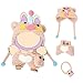 KIYEREE Clothes for Lububu 17cm DollsNO Doll Outfit with Accessories Suit for Lububu Cute Stylish Dress Up Set for lububu Easter Gifts Pink Pig - Image 2