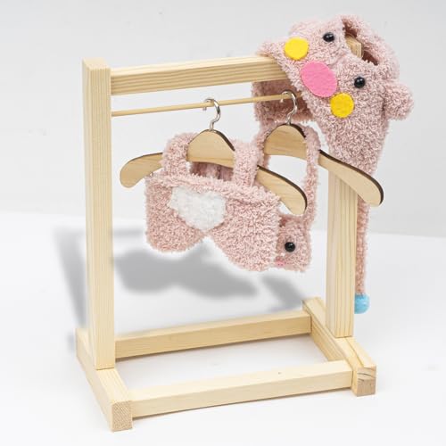 KIYEREE Clothes for Lububu 17cm DollsNO Doll Outfit with Accessories Suit for Lububu Cute Stylish Dress Up Set for lububu Easter Gifts Pink Pig - Image 5