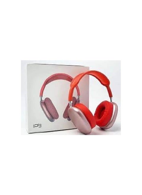 Headphone Wireless With Bluetooth &memory Card P9- Red