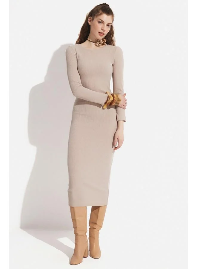 JUNE Ribbed Knit Dress