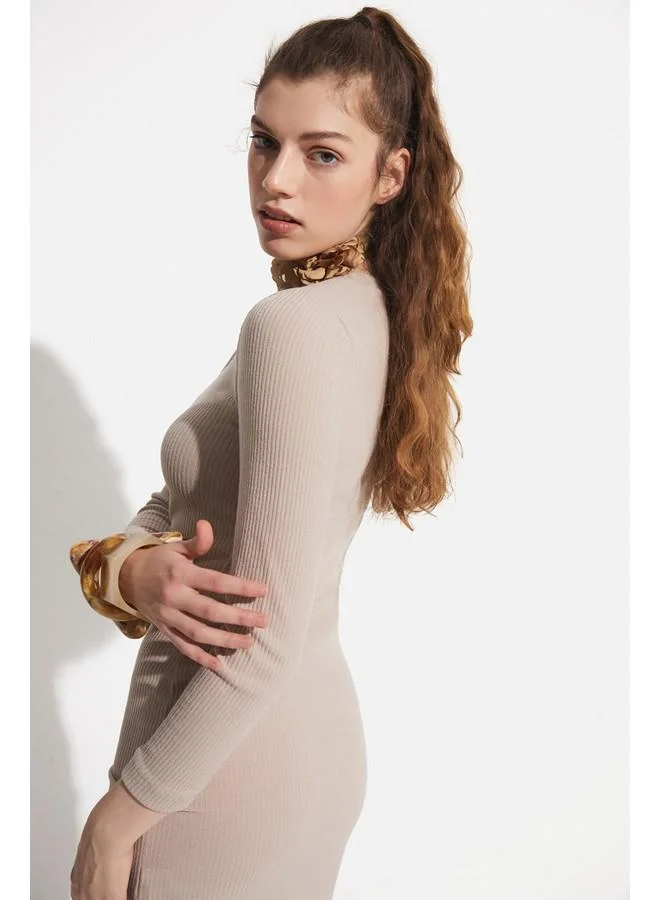 JUNE Ribbed Knit Dress