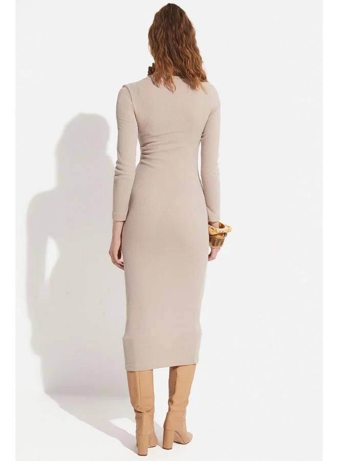 JUNE Ribbed Knit Dress