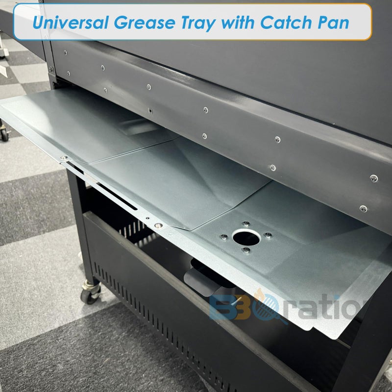 BBQration Universal Grease Tray with Catch Pan for Nexgrill Replacement Parts 720-0830H 720-0882A, Charbroil, Dyna Glo, Kenmore, Expect Grill, Drip Pan for 3/4/5/6 Burner Gas Grill Grease Tray Replacement - Image 2