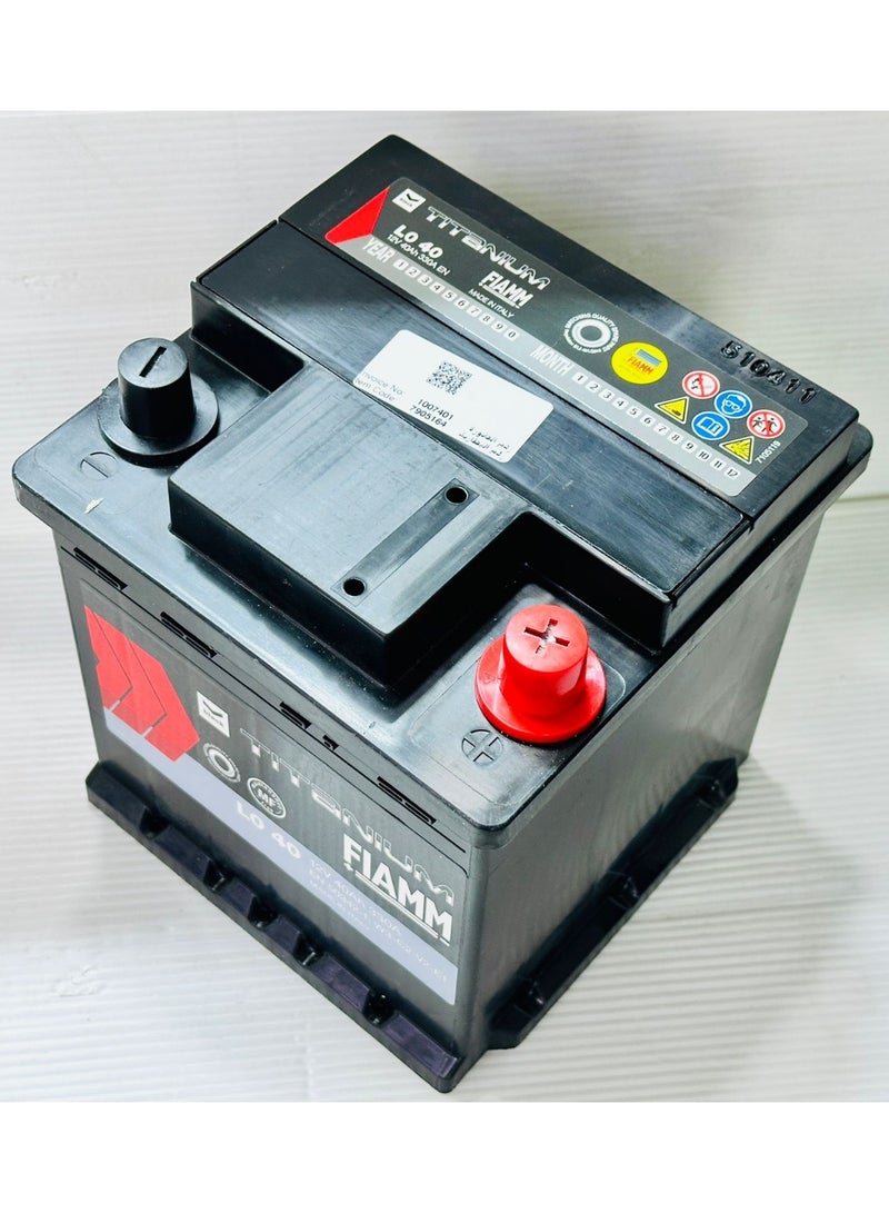 فيام بطارية تشغيل لسيارات تويوتا الهجينة 12 فولت 40 أمبير/ساعة LN0 / 54018 / DIN40L - Image 2