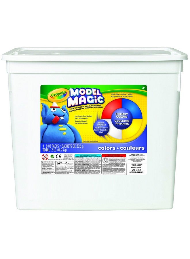 كرايولا موديل ماجيك (دلو ٢ رطل)، بديل طين التشكيل، ألوان أساسية، طين يجف في الهواء للأطفال، لوازم الفصول الدراسية، ٣+ - Image 1