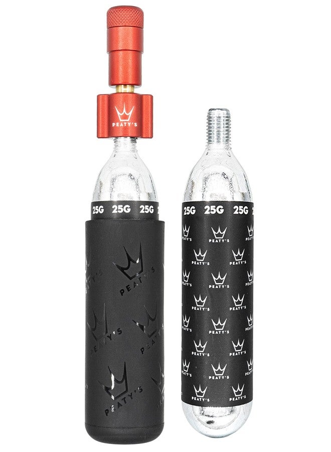 Peaty's Holeshot CO2 Tire Inflator Kit, MTB 25g, Red - Image 1