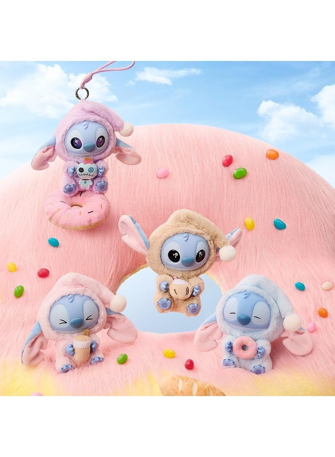 ستيتش مجموعة Stitch Eat Something Before Sleep لعبة قماشية من الفينيل صندوق مفاجأة مجسم تصميم عشوائي صندوق مغلق لعبة مقتنيات لعبة للديكور المنزلي هدايا أعياد الميلاد ( شكل عشوائي واحد) - Image 2