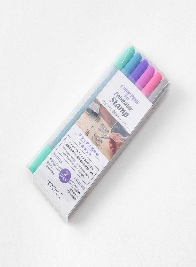 Midori 6-Color Paintable Stamp Markers by Midori - Image 2