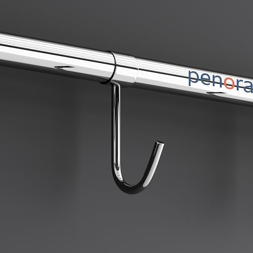 Penora Foldable Towel Rod for Bathroom Elegant Design Towel Holder in Bathroom Towel Hanger for Wall, Stainless Steel Towel Hanger for Wash Basin, 18 Inch Towel Rack in Bathroom (Pack of 1) - Image 3