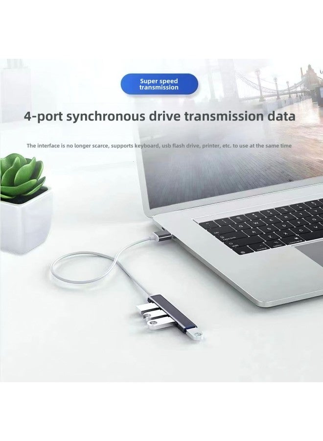 Expander Type-c To USB3.0 Docking Station 4-in -1 Split Hub Notebook Otg Docking Station-Number Of Interfaces:Silver [typec4-in-1 Docking Station]