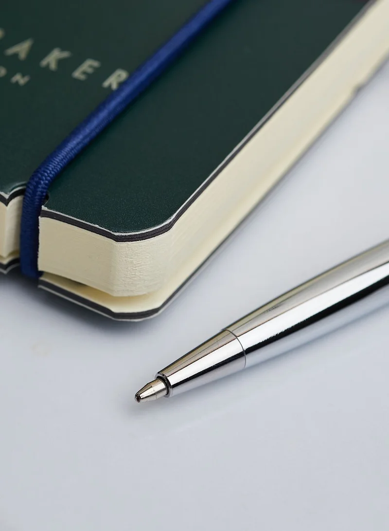 Ted Baker Basilll Mini A6 Notebook With Pen