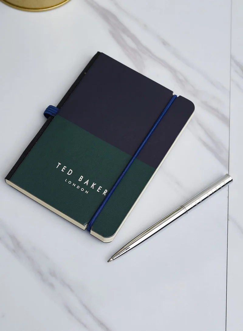 Ted Baker Basilll Mini A6 Notebook With Pen
