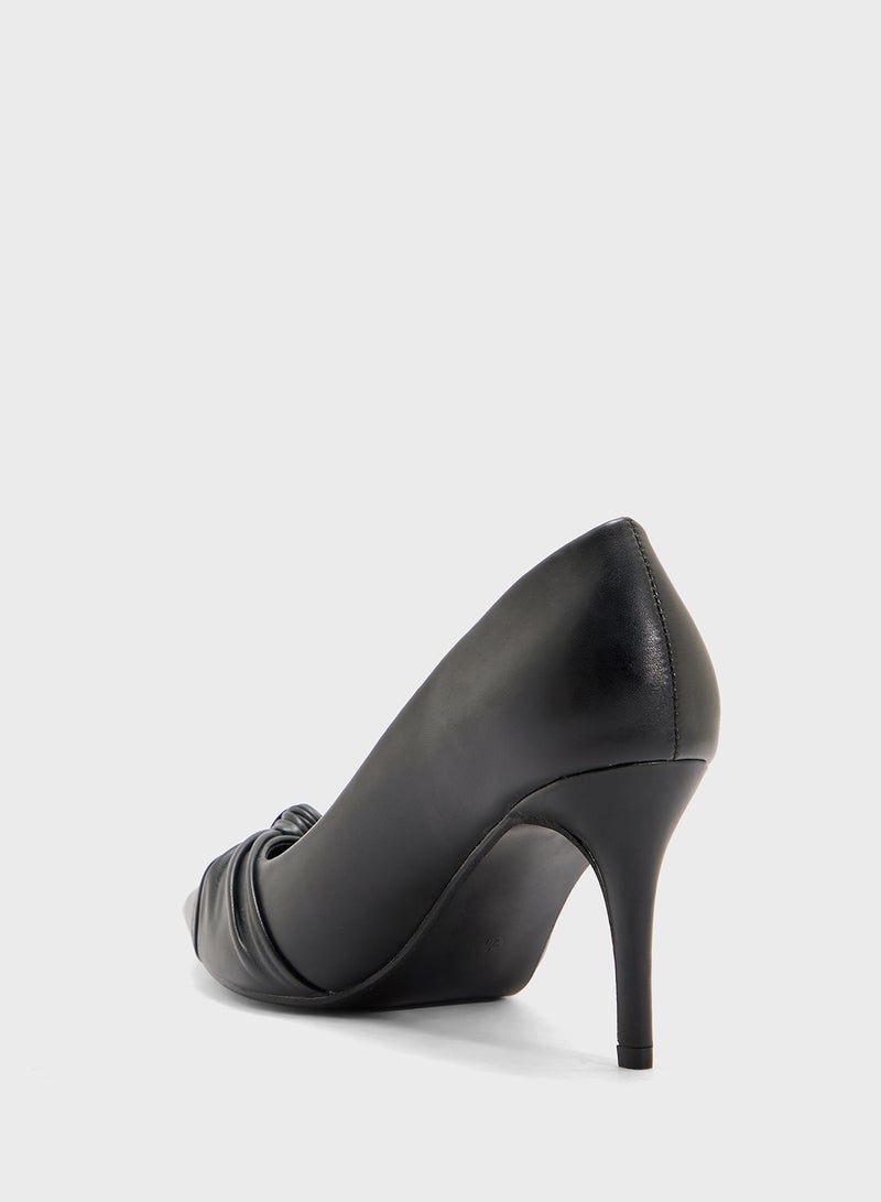 Spot-On Pointed Pump With Knot Detail  - Image 3