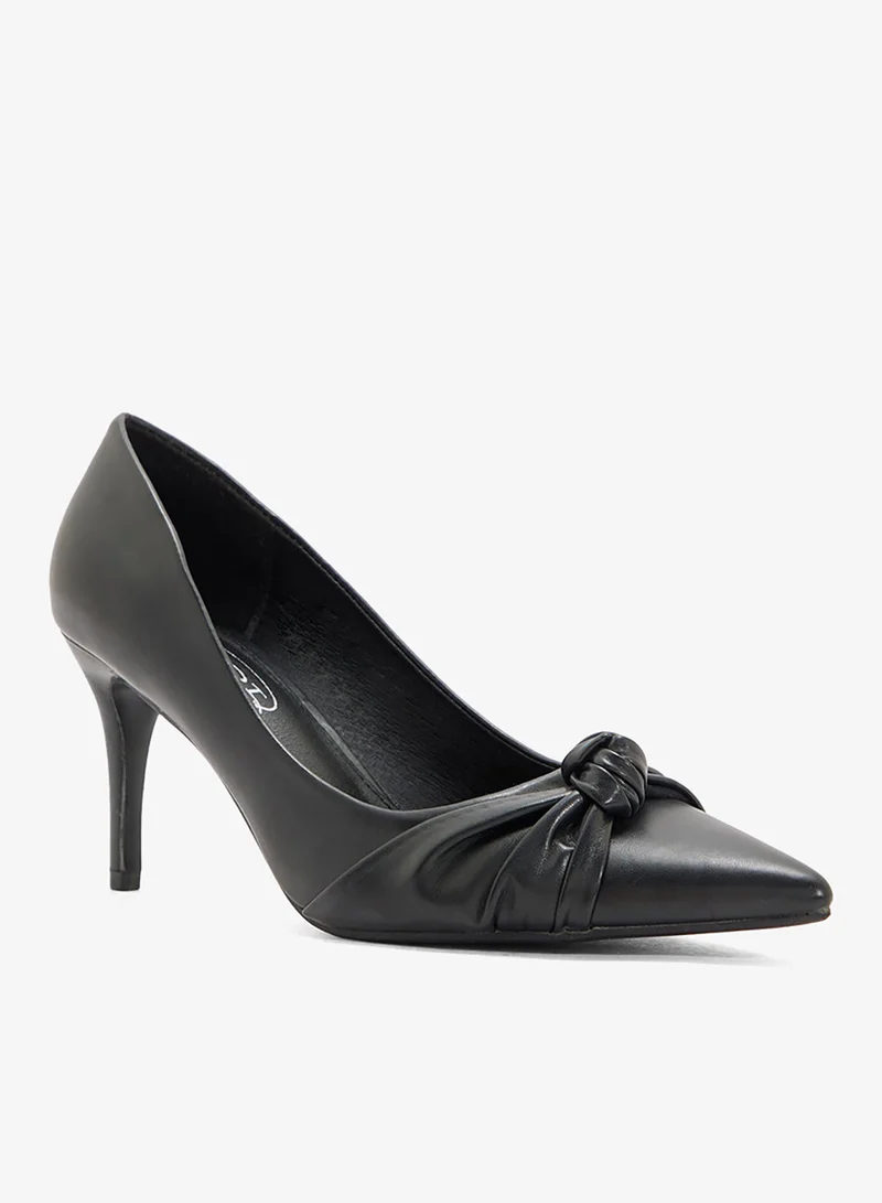 Spot-On Pointed Pump With Knot Detail