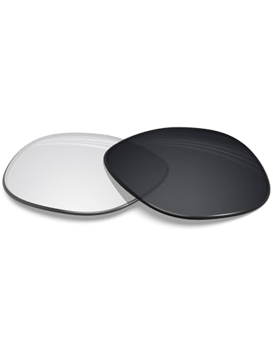 BLAZERBUCK Anti-salt Replacement Lenses Compatible with Ray-Ban Meta Wayfarer RW4008 | RW4012 (Gen 2) 53mm Smart Glasses - Clear to Black Photochromic - Image 1