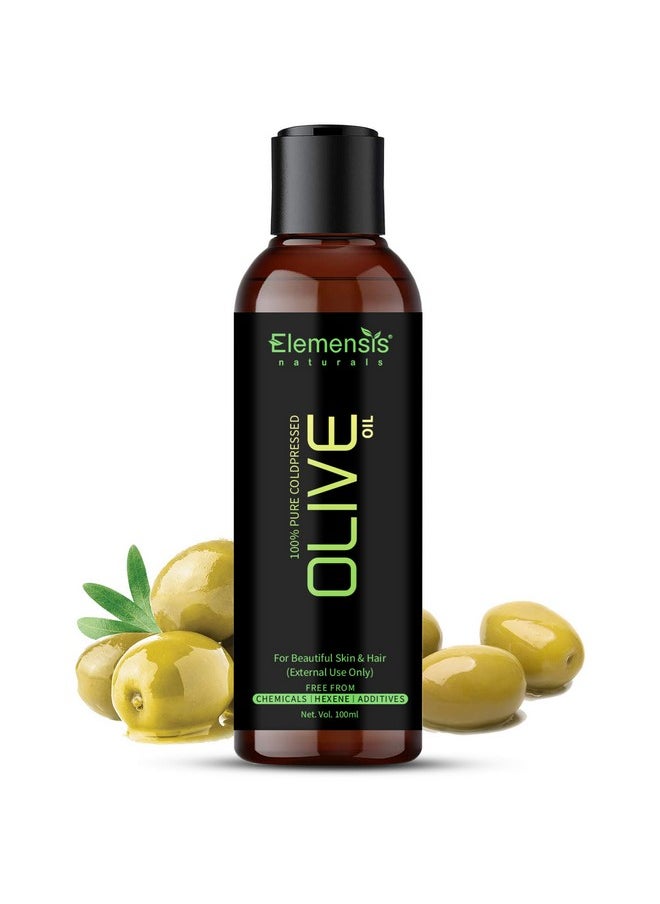 Elemensis Naturals - Pure And Natural Cold Pressed Olive Oil For Hair And Skin 100Ml - Image 1