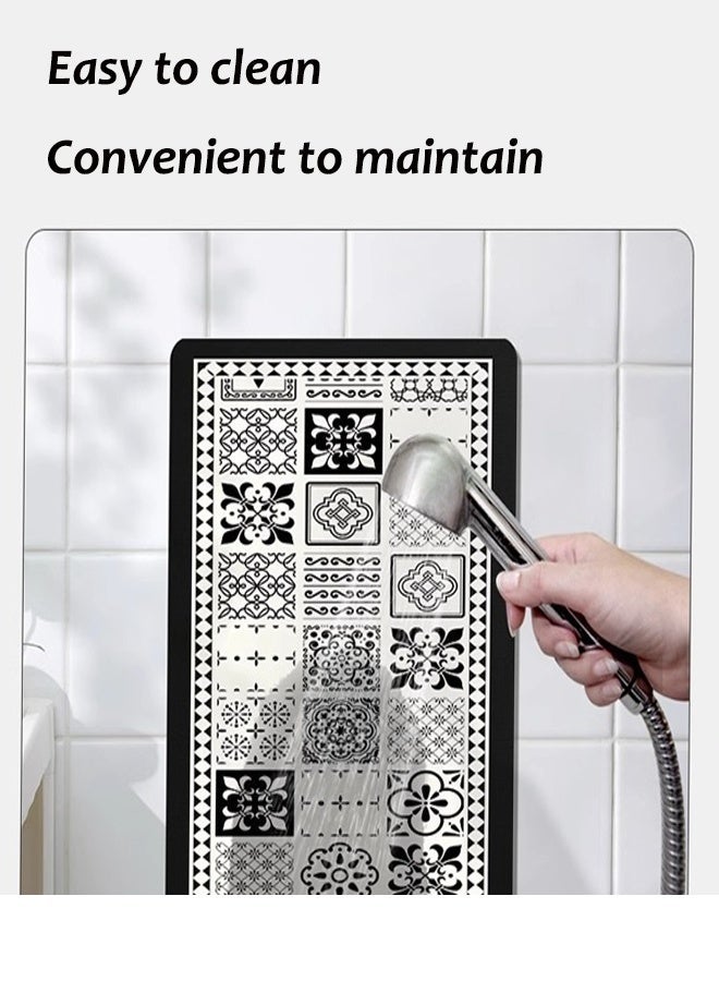 Aissiora 45 x 150 cm Kitchen mat Ultra-soft and absorbent mat Entrance doormat Non-slip and quick-drying mat Bathroom mat - Image 5