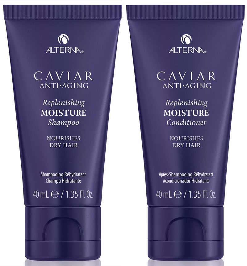 Alterna Caviar Anti-Aging Replenishing Moisture Shampoo and Conditioner Set, For Dry, Brittle Hair, Protects, Restores and Hydrates, Sulfate Free - Image 1
