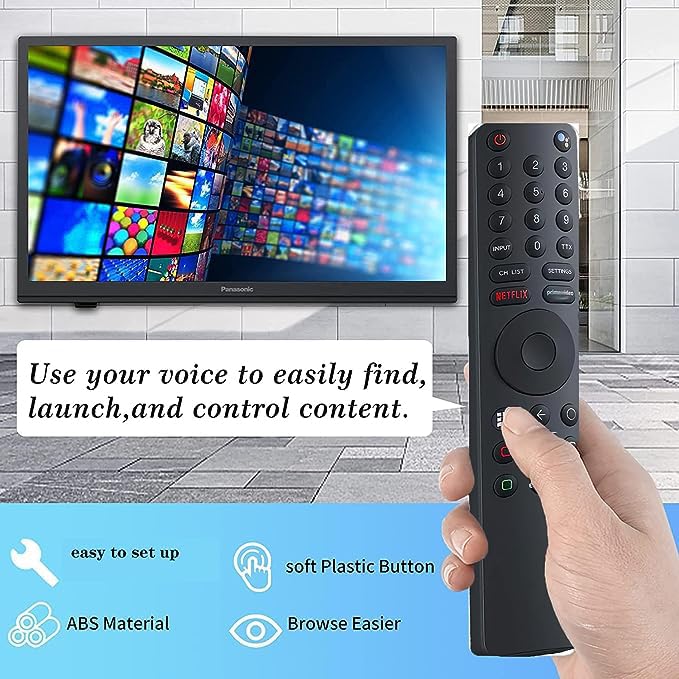 Lelukee Universal Remote Control for Xiaomi Mi TV 4S 4A Smart TV, Replacement Remote Control for Xiaomi Mi 4S 4A Smart TV with Bluetooth and Voice Control - Image 3