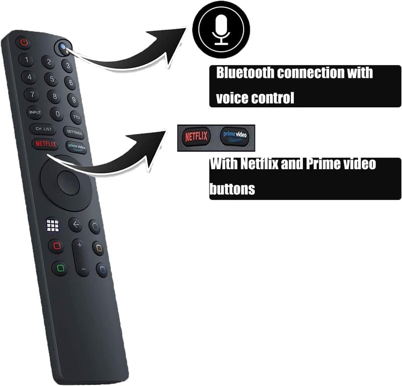 Lelukee Universal Remote Control for Xiaomi Mi TV 4S 4A Smart TV, Replacement Remote Control for Xiaomi Mi 4S 4A Smart TV with Bluetooth and Voice Control - Image 5