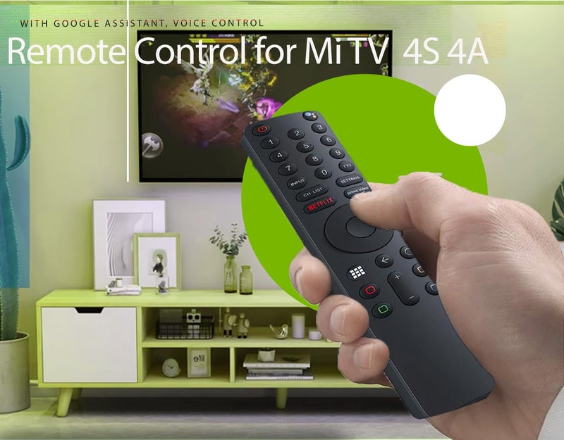 Lelukee Universal Remote Control for Xiaomi Mi TV 4S 4A Smart TV, Replacement Remote Control for Xiaomi Mi 4S 4A Smart TV with Bluetooth and Voice Control - Image 2