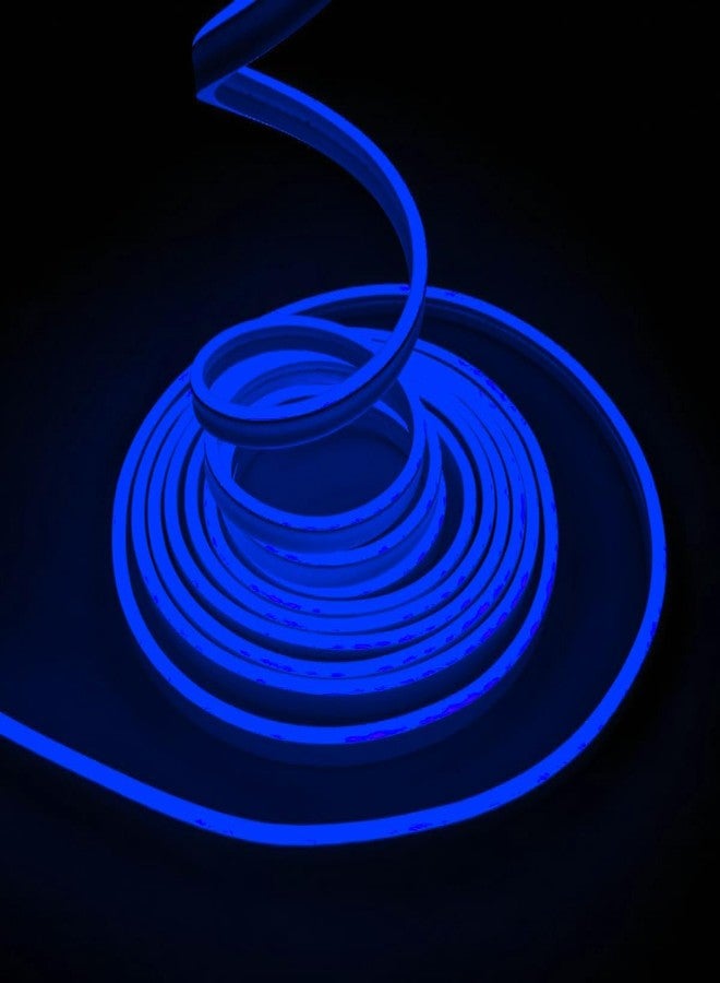 amiciVision Blue Neon LED Strip Light | 5m Long, Waterproof Decoration String Light with DC12V Adapter and Blinker - Image 1