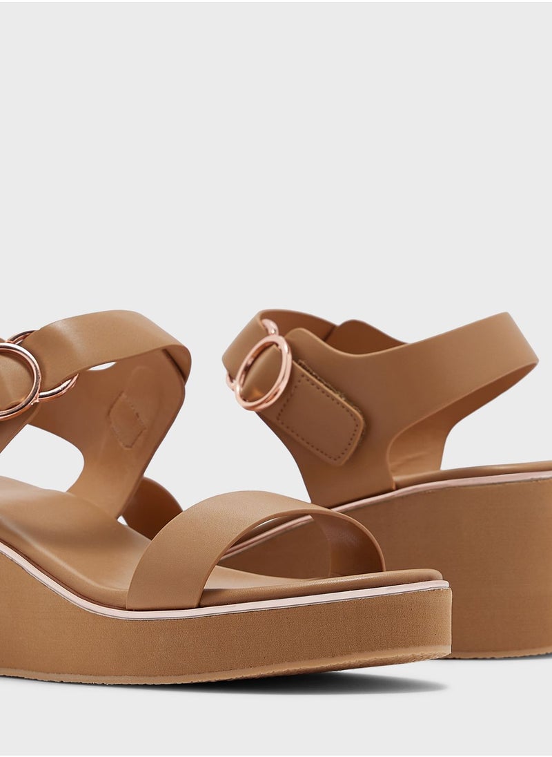 Multi Strap Wedge Sandals