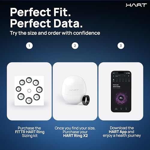 FITTR HART X2 Smart Ring, 8+ Days Battery, Fitness Tracker for Sleep, Recovery, Stress, Workout, Live Heartrate, Calories, Smart Ring for Men & Women, Buy Sizing Kit First, Titanium (Frost Silver, 7) - Image 4