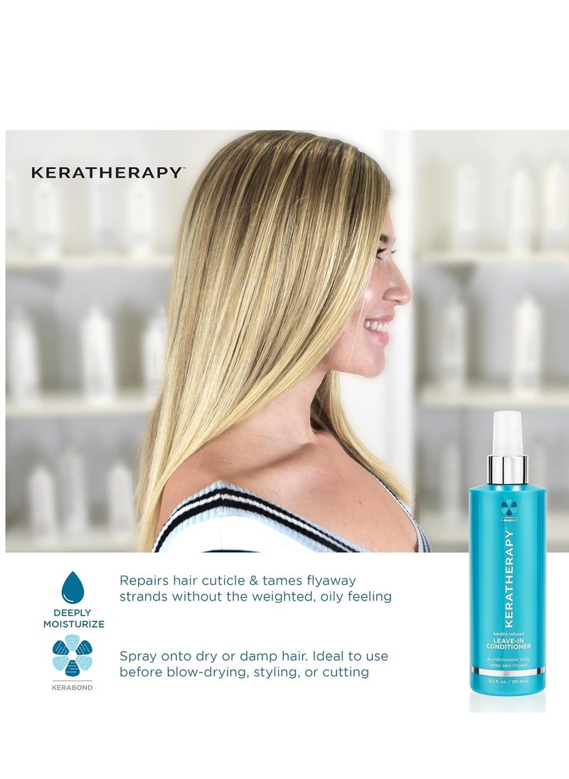 KERATHERAPY KERATHERAPY Keratin Infused Moisture Conditioner, 10.1 fl. oz., 300 ml - Hydrating & Moisturizing Conditioner for Dry or Damaged Hair with Collagen, Jojoba Oil, & Kerabond Technology - Sulfate Free  - Image 2