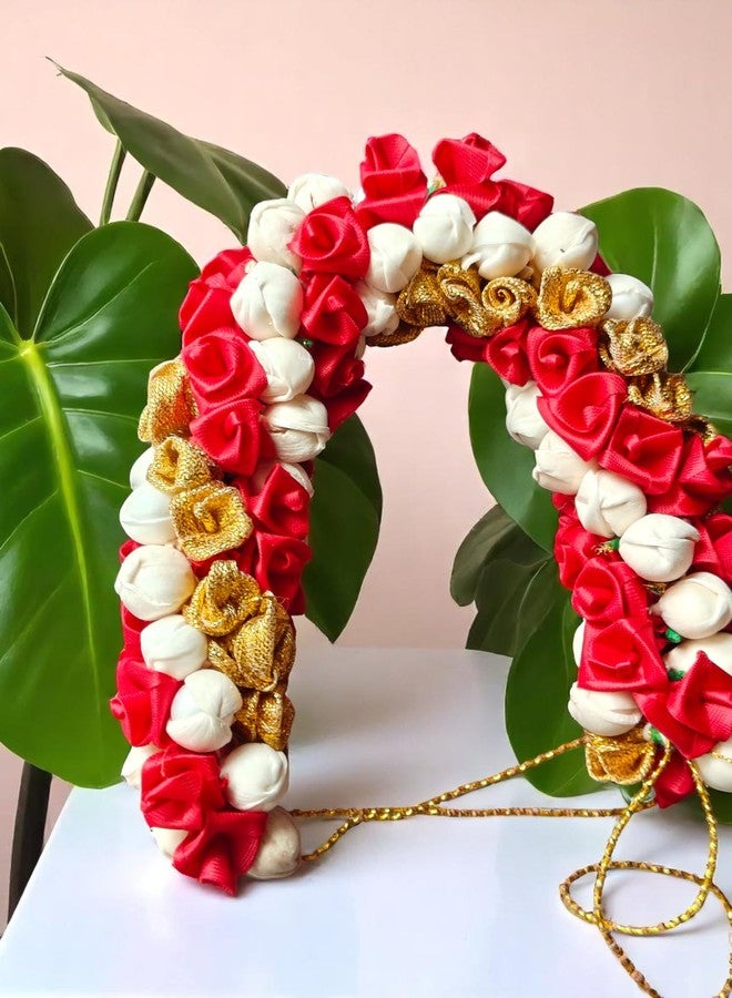 Chanderkash1PC Artificial Mogra Gajra for Hair Bun - Traditional Jasmine Gajra Scrunchie - Elegant Floral Hair Accessory for Women & Girls - Ideal for Weddings, Festive - Image 4