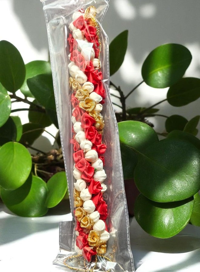 Chanderkash1PC Artificial Mogra Gajra for Hair Bun - Traditional Jasmine Gajra Scrunchie - Elegant Floral Hair Accessory for Women & Girls - Ideal for Weddings, Festive - Image 1