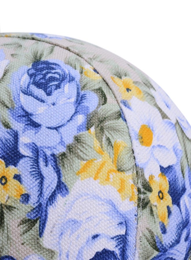 YANTAISIYU 1 Piece Canvas Block Head Mannequin Head for Hair Extension Lace Wigs Making and Display Styling (Blue 21") - Image 5