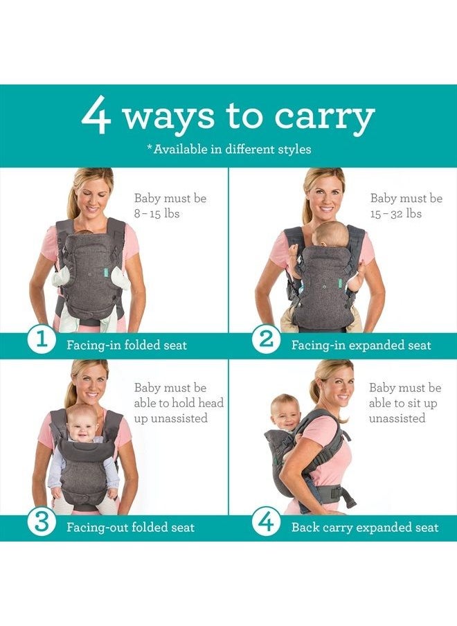 Flip Advanced 4-in-1 Carrier - Ergonomic, convertible, face-in and face-out front and back carry for newborns and older babies 8-32 lbs - pzsku/ZF442A96CC7F343ECE2A4Z/45/_/1686412950/25ad6228-8436-461c-b178-e7498511c3f8