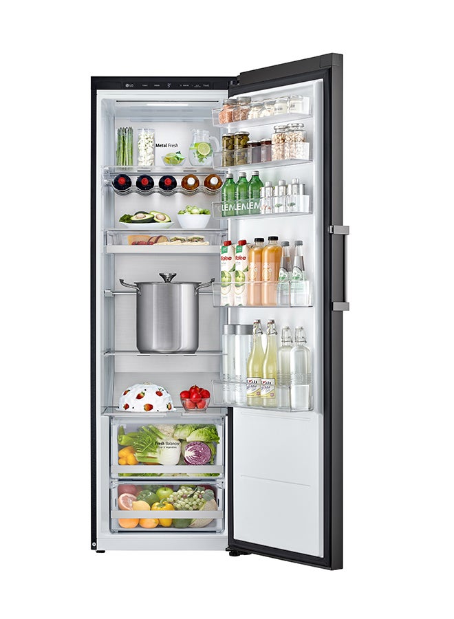 LG 411L Gross & 384L Net capacity Double Door Top Mount Refrigerator with LINEAR Cooling, Multi Air Flow, LED Panel Lighting, Smart Diagnosis, LOB451FGPM Grey(Glass) - Image 2