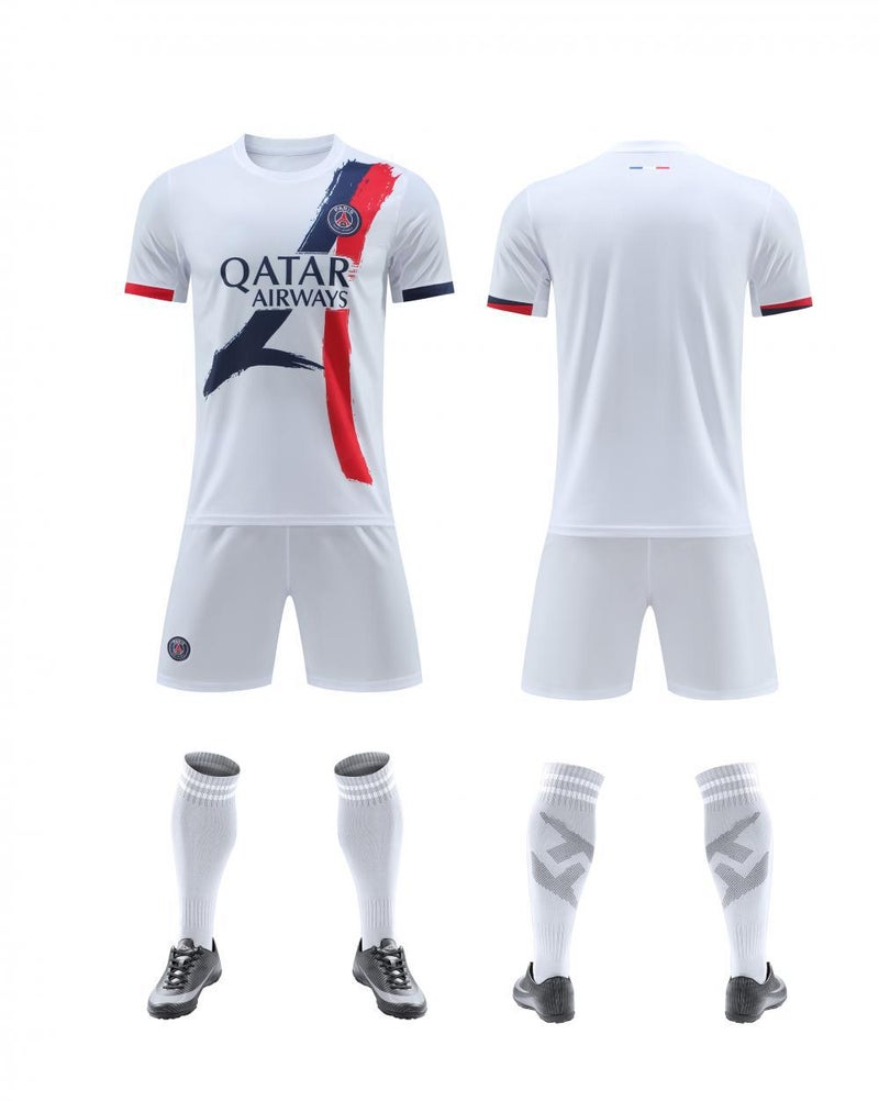 Generic Summer Soccer Kit Quick-Dry Sportswear White 