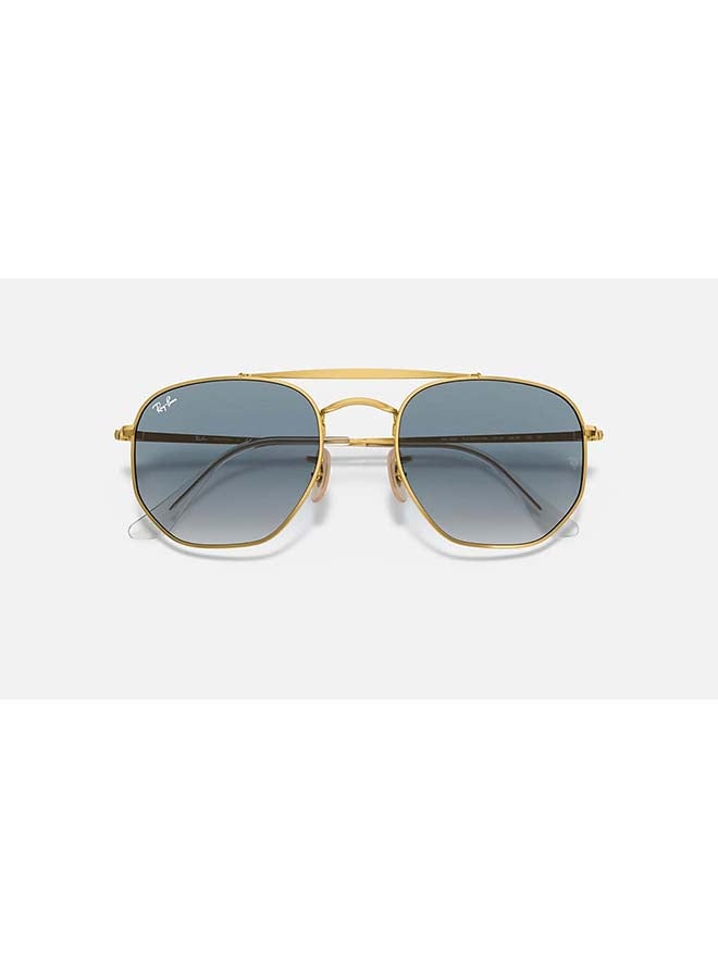 Ray-Ban Unisex Full Rim Aviator Sunglasses - RB3648 001 - Lens Size: 54 mm - Gold - Image 4