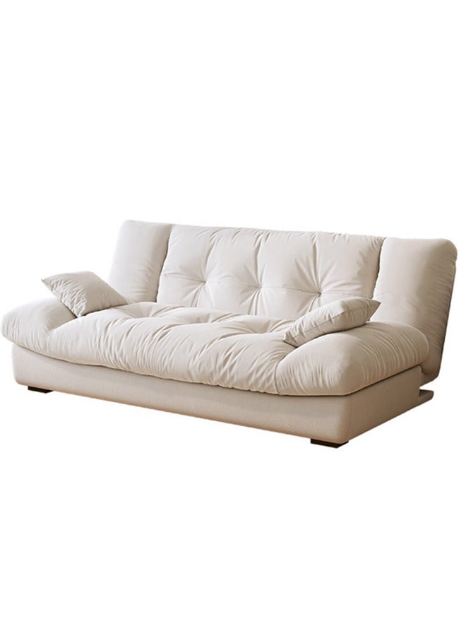 Generic 105" Comfy Cloud Sectional Couch,Larger Sofa with 2 Pillows, Scrub Velvet Minimalist Sofa, Modern Couch for Living Room, Apartment, Bedroom, Office  - Image 1