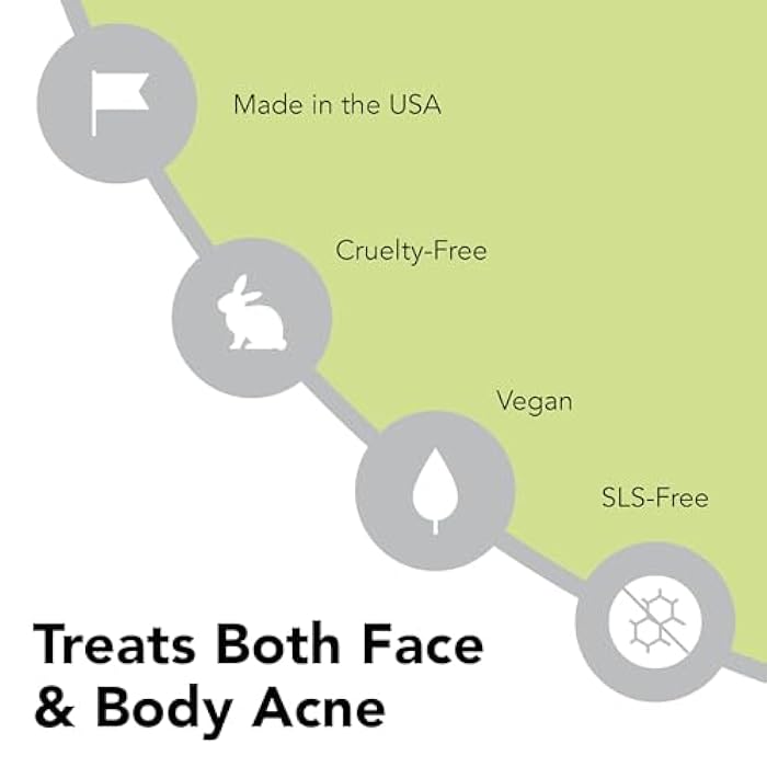 humane Benzoyl Peroxide Acne Body Wash - 10% Maximum-Strength Face, Skin, Butt, and Back Acne Treatment - 8 Fl Oz - Dermatologist-Tested Non-Foaming Acne Face Wash Cleanser - Vegan, Cruelty-Free - Image 5