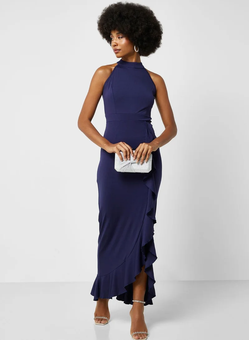 Ella Limited Edition Ruffle Slit Dress