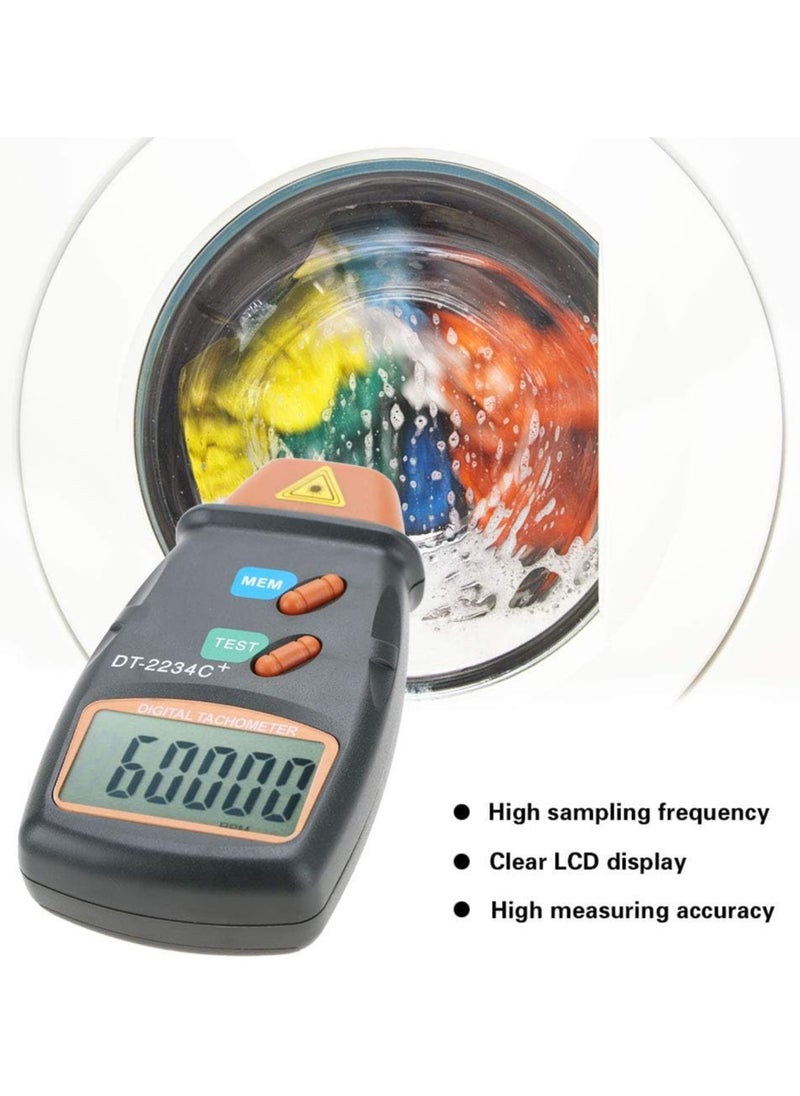 Generic - Digital Tachometer, DT-2234C + Non-Contact LCD Digital Photo Handheld Tachometer Mini RPM Test Meter - Image 1