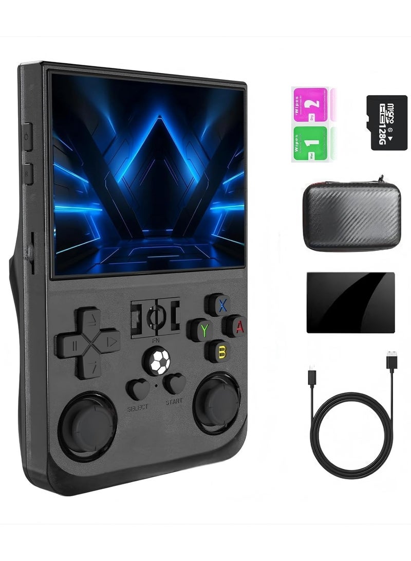 X6 Game Console, X6 Handheld Game Console, X6 Retro Game Console 15000+ Games, 3.5 Inch Screen Mini Retro Game Console, Dual 3D Joystick, Game Console X6 Supports 2 Player , Tv Output (Double - Black) - Image 5