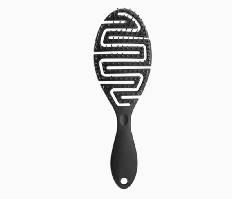 Detangling Hairbrush Flexible Massage Bristle Detangler Brush Bio Friendly Paddle Hair Brush Wide Tooth Comb for Straight Curly Hair for Child, Men Women