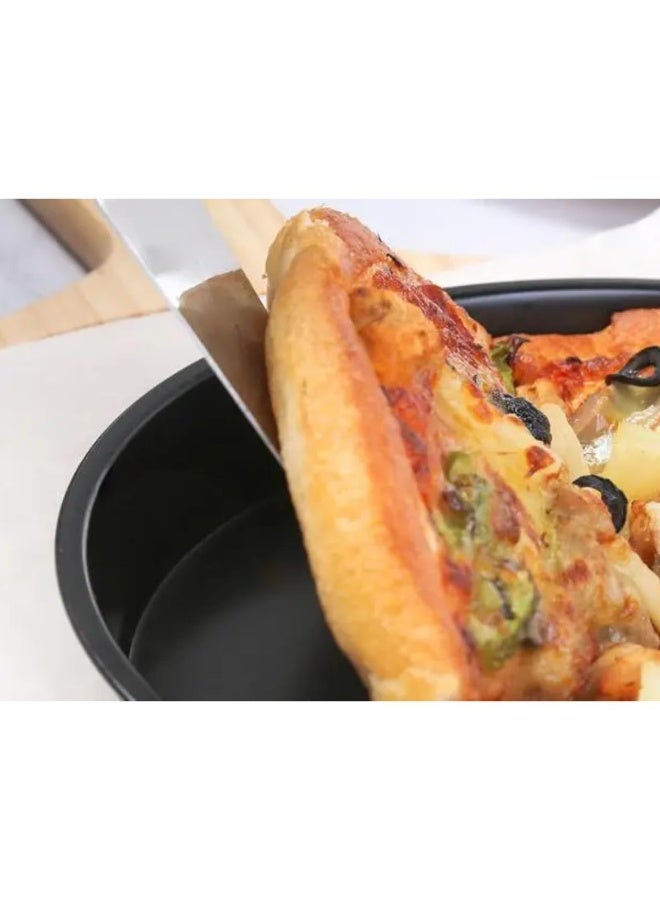 BLACKSTONE Nonstick Round Pizza Pan, 22.5 cm, Oven Safe Up to 230C, Carbon Steel Baking Tray for Pizza and Desserts, Grey - Image 5