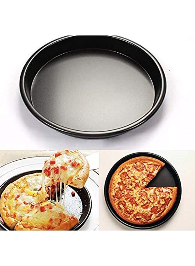 BLACKSTONE Nonstick Round Pizza Pan, 22.5 cm, Oven Safe Up to 230C, Carbon Steel Baking Tray for Pizza and Desserts, Grey - Image 4