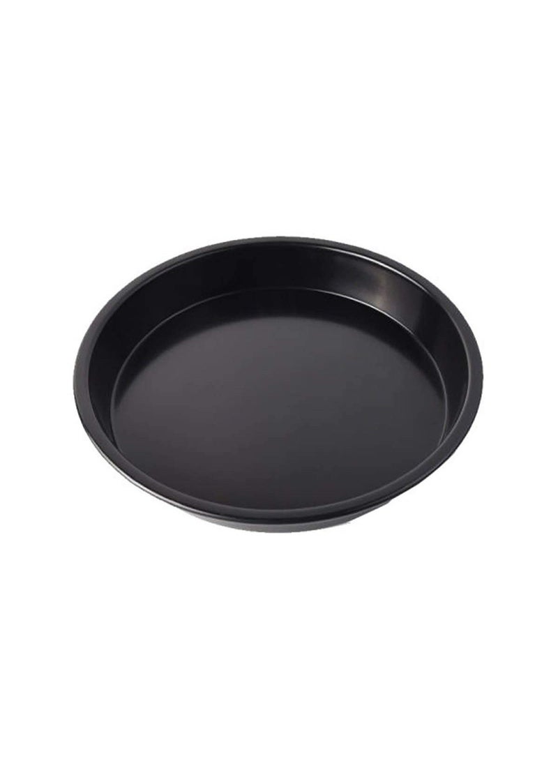 BLACKSTONE Nonstick Round Pizza Pan, 22.5 cm, Oven Safe Up to 230C, Carbon Steel Baking Tray for Pizza and Desserts, Grey - Image 1