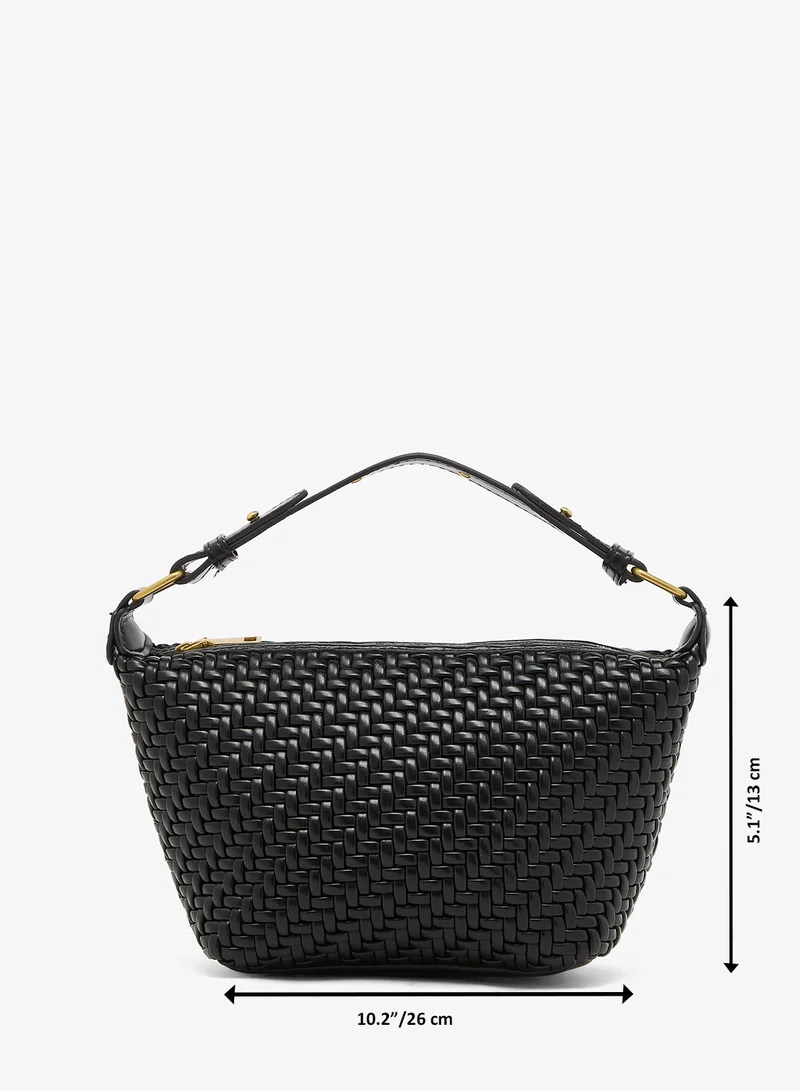Glamorous BLACK Casual Woven Shoulder Bag for Women | Best Price UAE