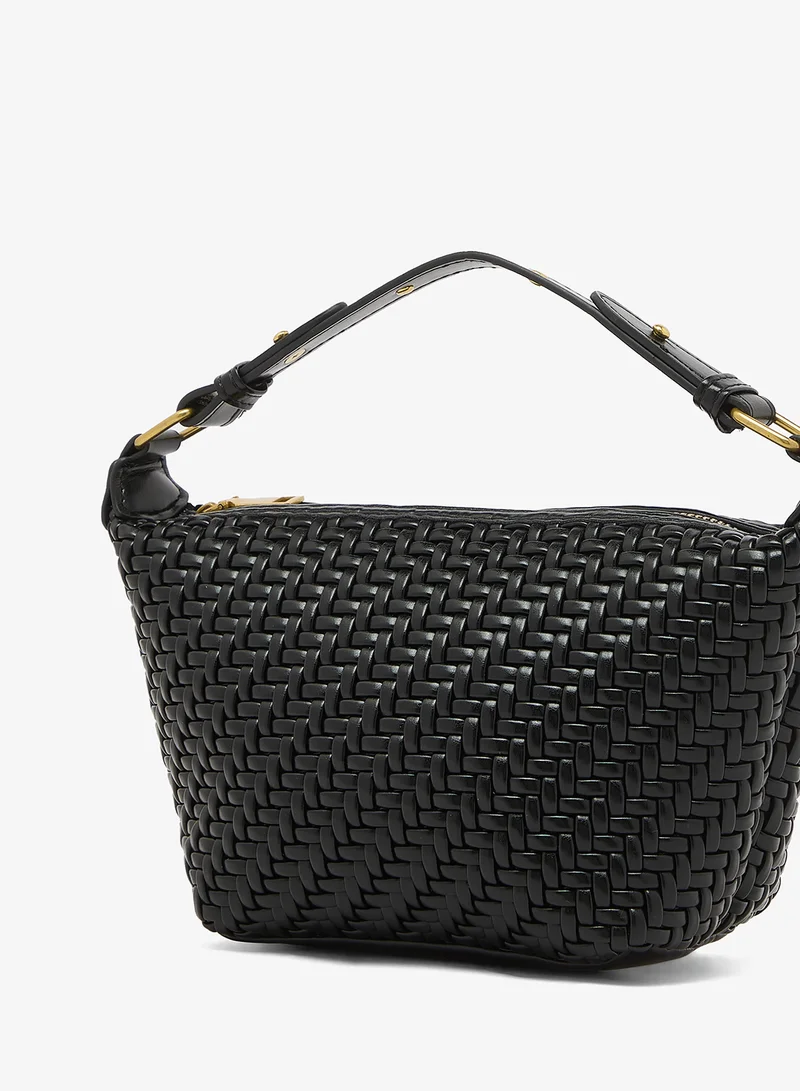 Glamorous BLACK Casual Woven Shoulder Bag for Women | Best Price UAE
