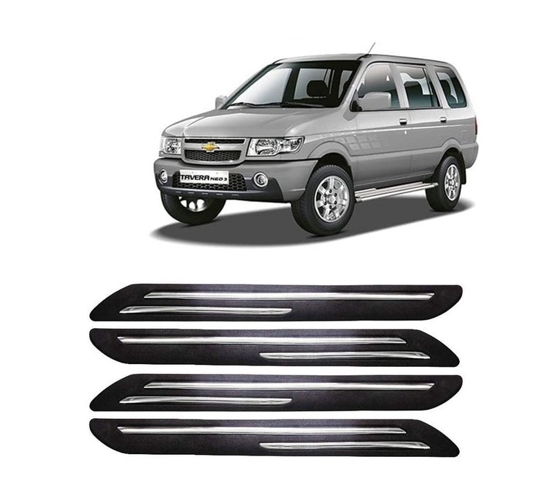 Car Bumper Guard for Chervolet Tavera - (Chrome Strip)